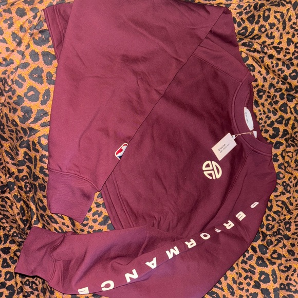 Telfar Crop Crew In Oxblood BRAND NEW W/ TAGS - Picture 3 of 4